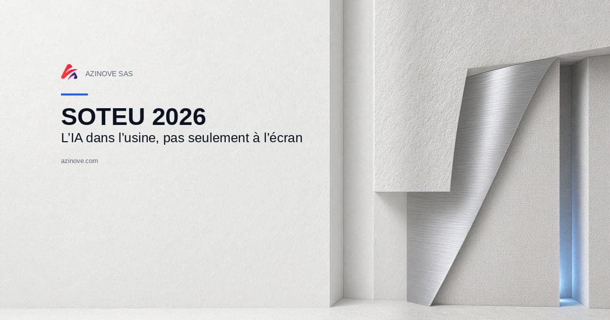 SOTEU 2026 — AZINOVE SAS : l’IA dans l’usine, pas seulement à l’écran (AI in the factory, not just on the screen)