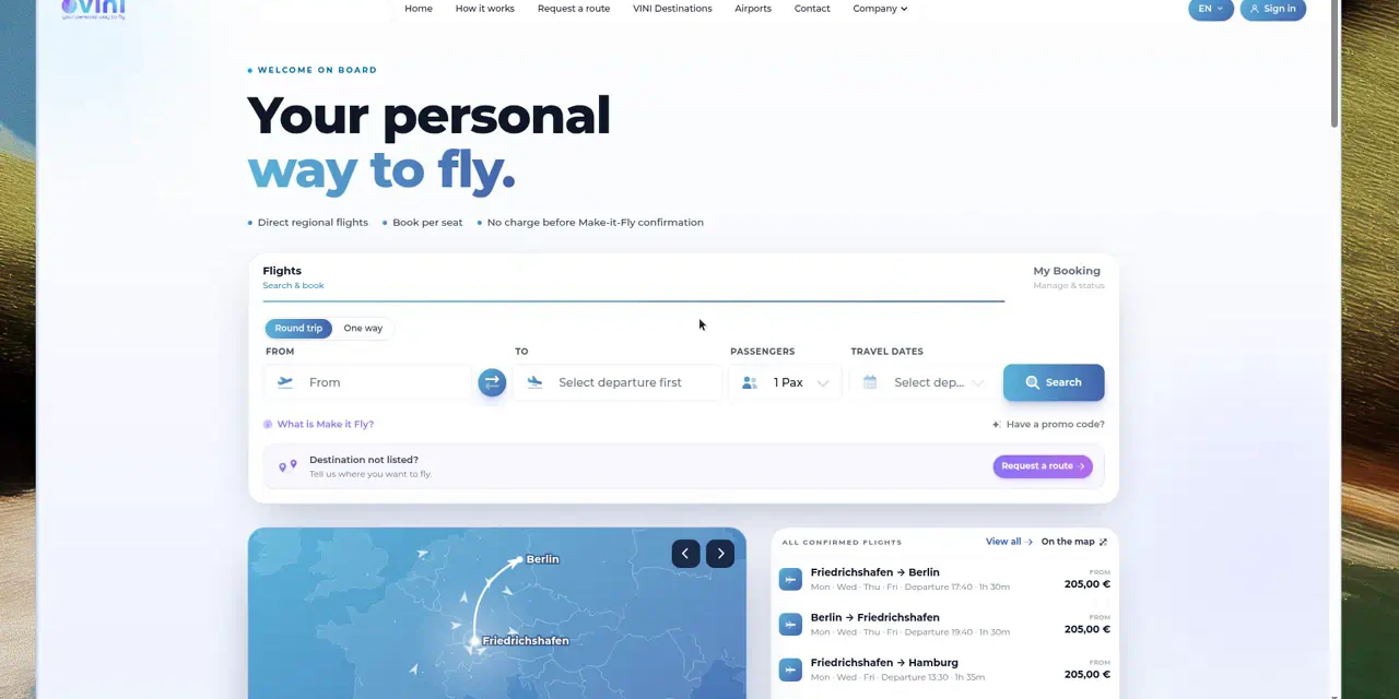 Flyvbird — تطبيق النقل الجوي عند الطلب