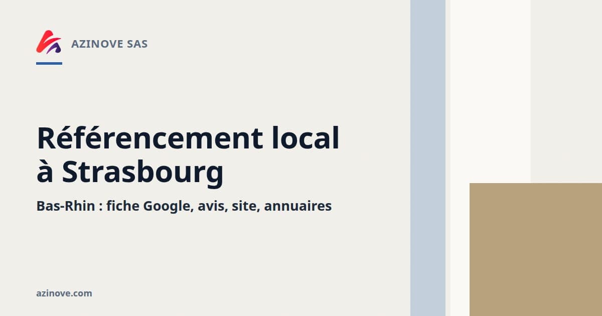 Carte-titre du guide : référencement local à Strasbourg et dans le Bas-Rhin