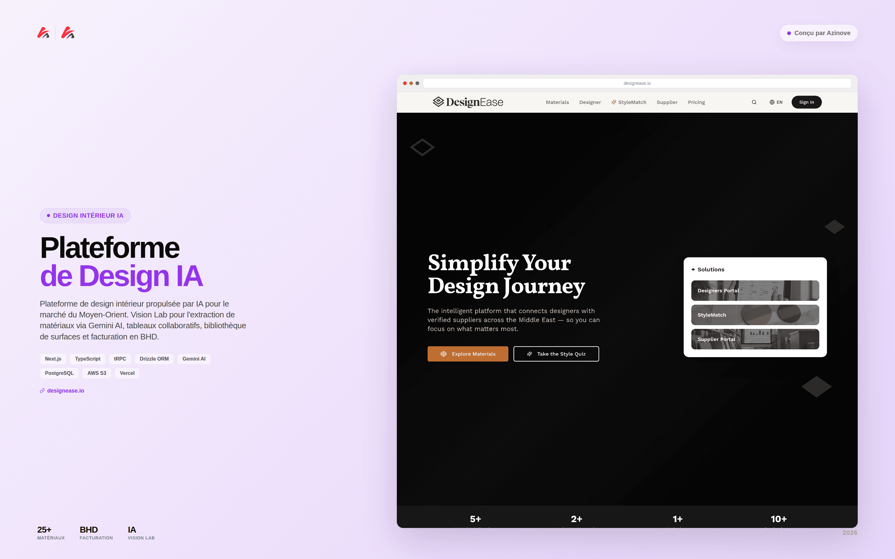 Designease - Plateforme de Design Intérieur IA