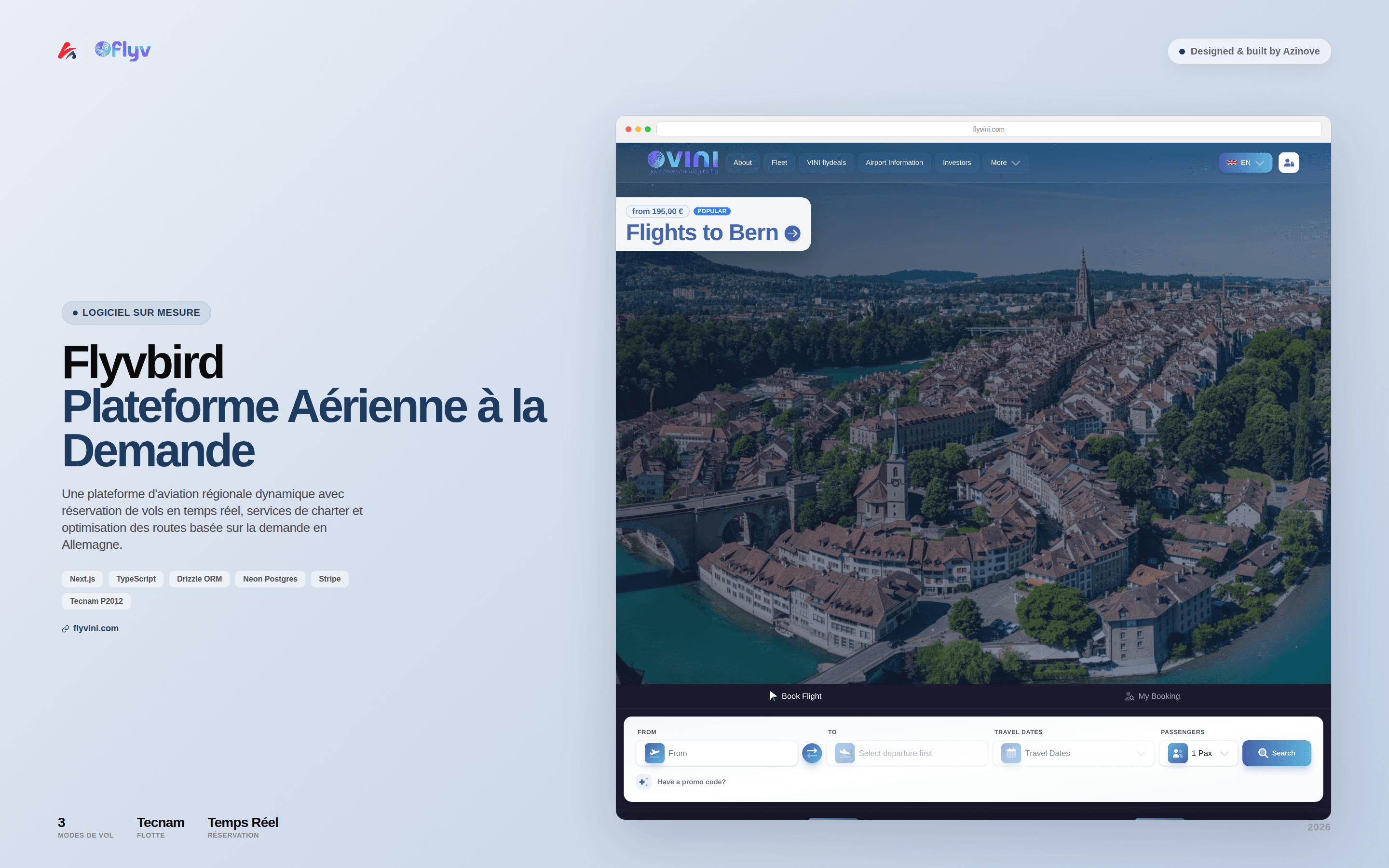 Flyvbird - Application de transport aérien à la demande