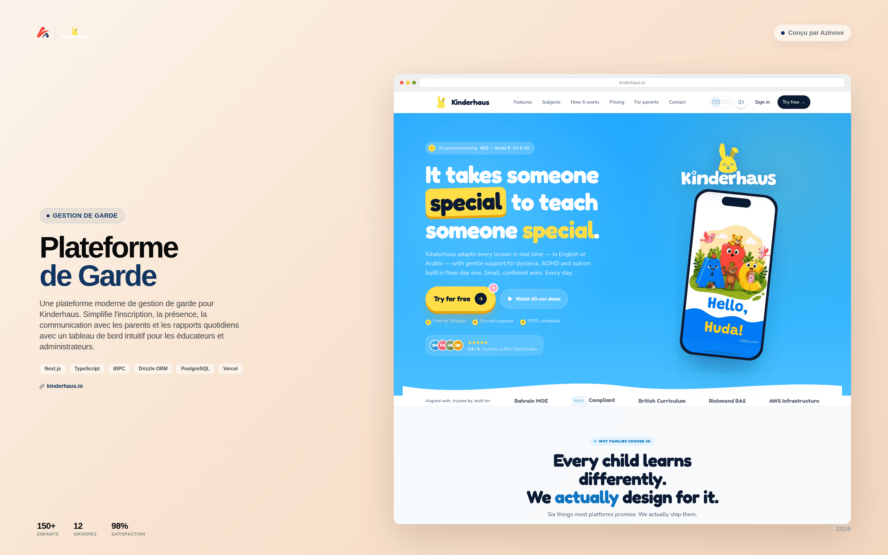 Kinderhaus — Plateforme de gestion de crèche