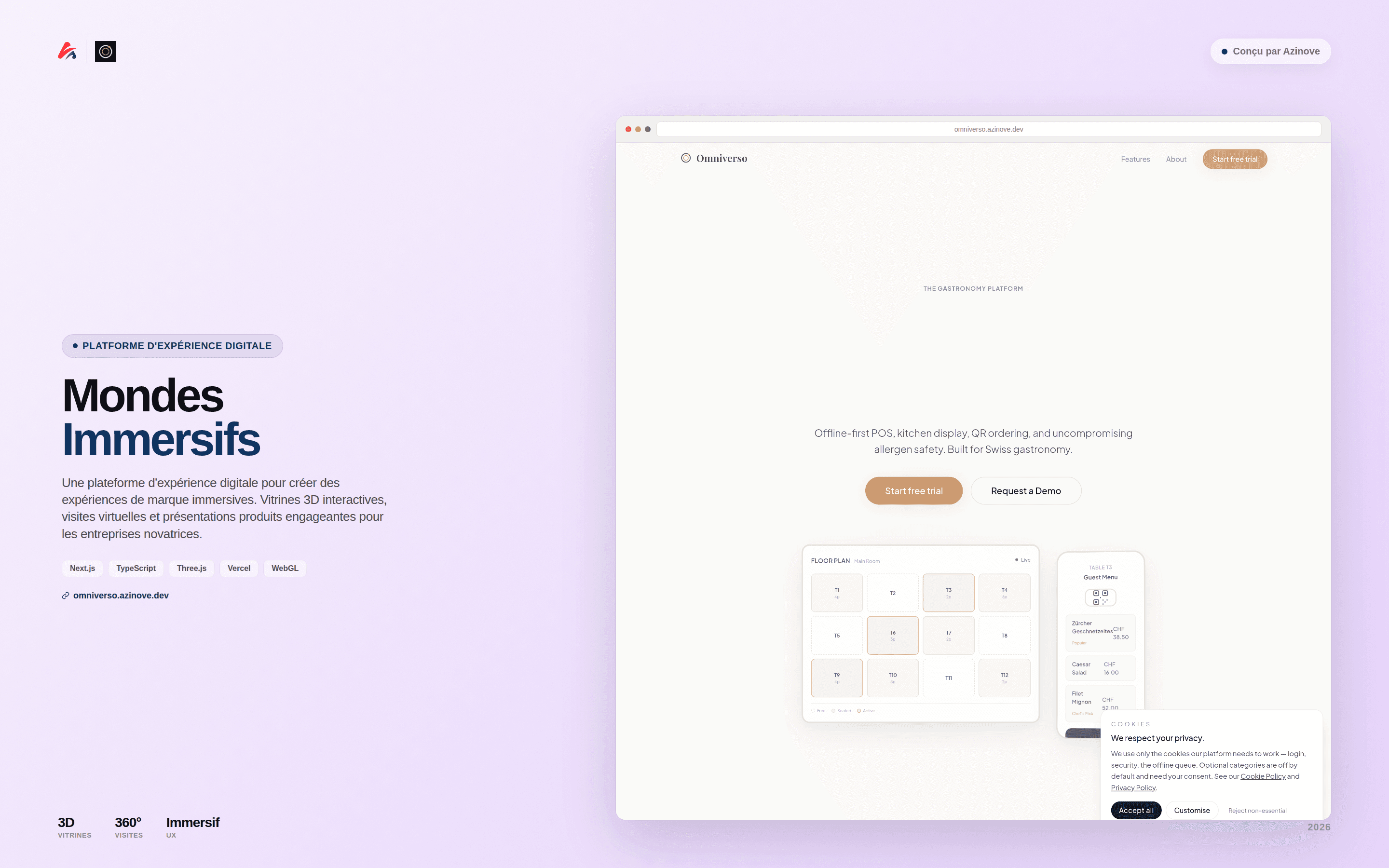 Omniverso — Plateforme Digitale Immersive