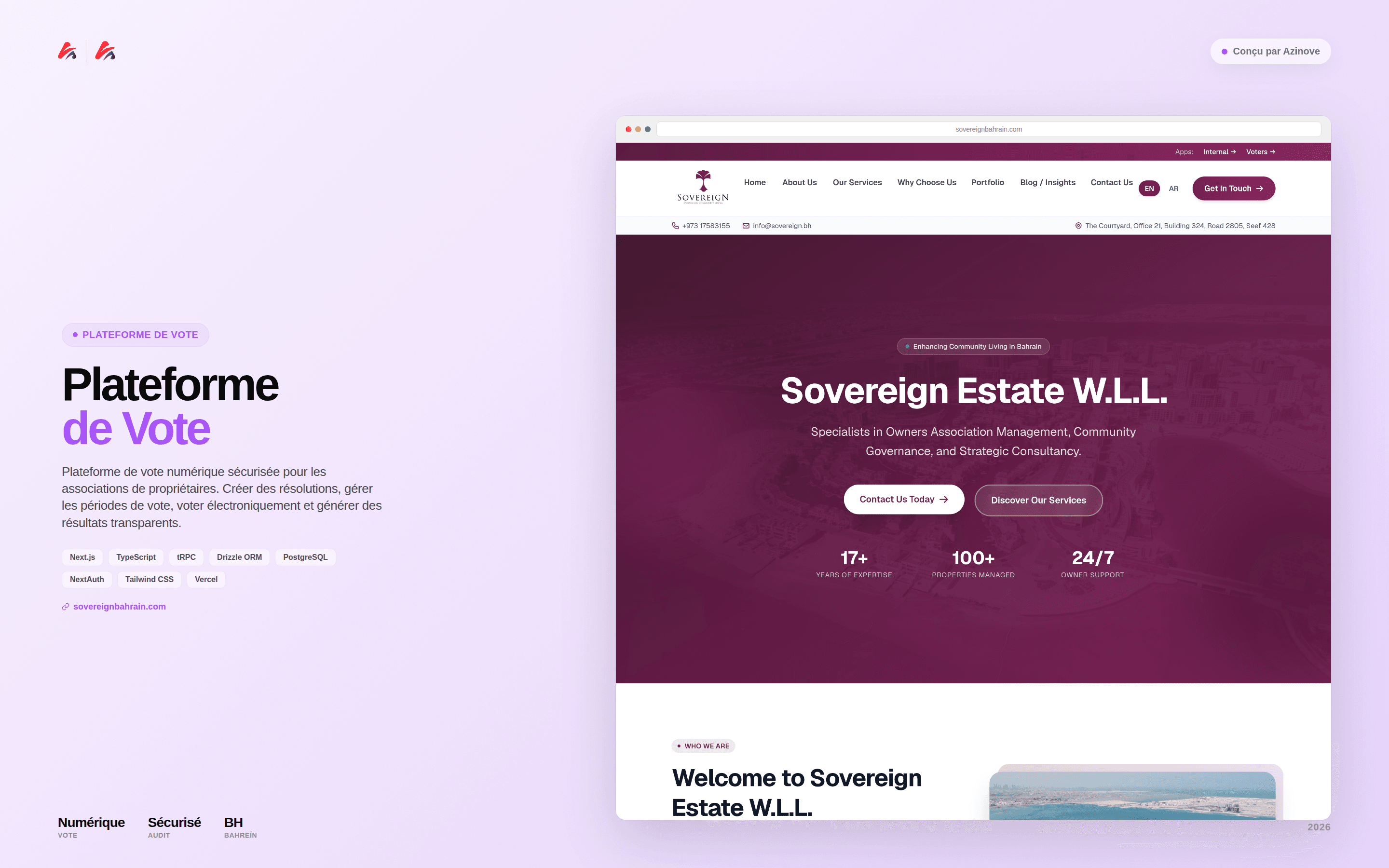 Sovereign Estate — Plateforme de vote des copropriétaires