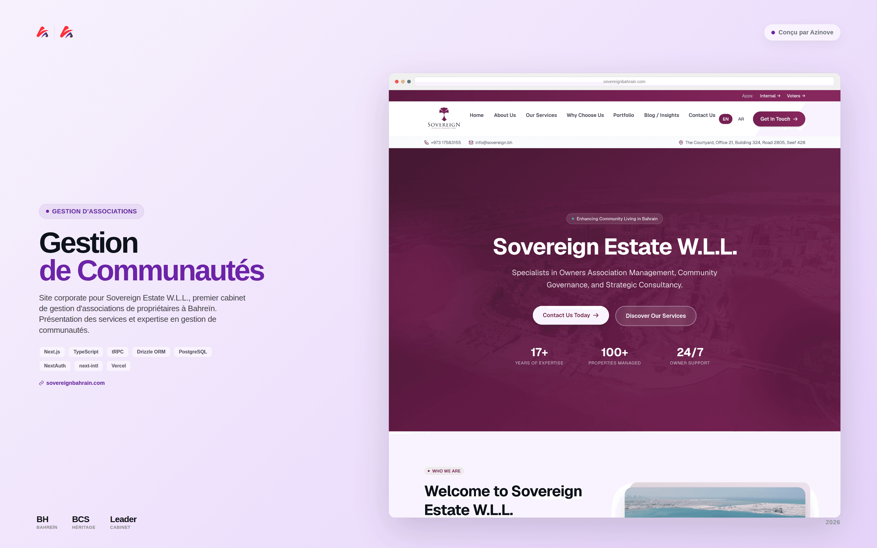 Sovereign Estate - Owners Association Management Services - Solution Web