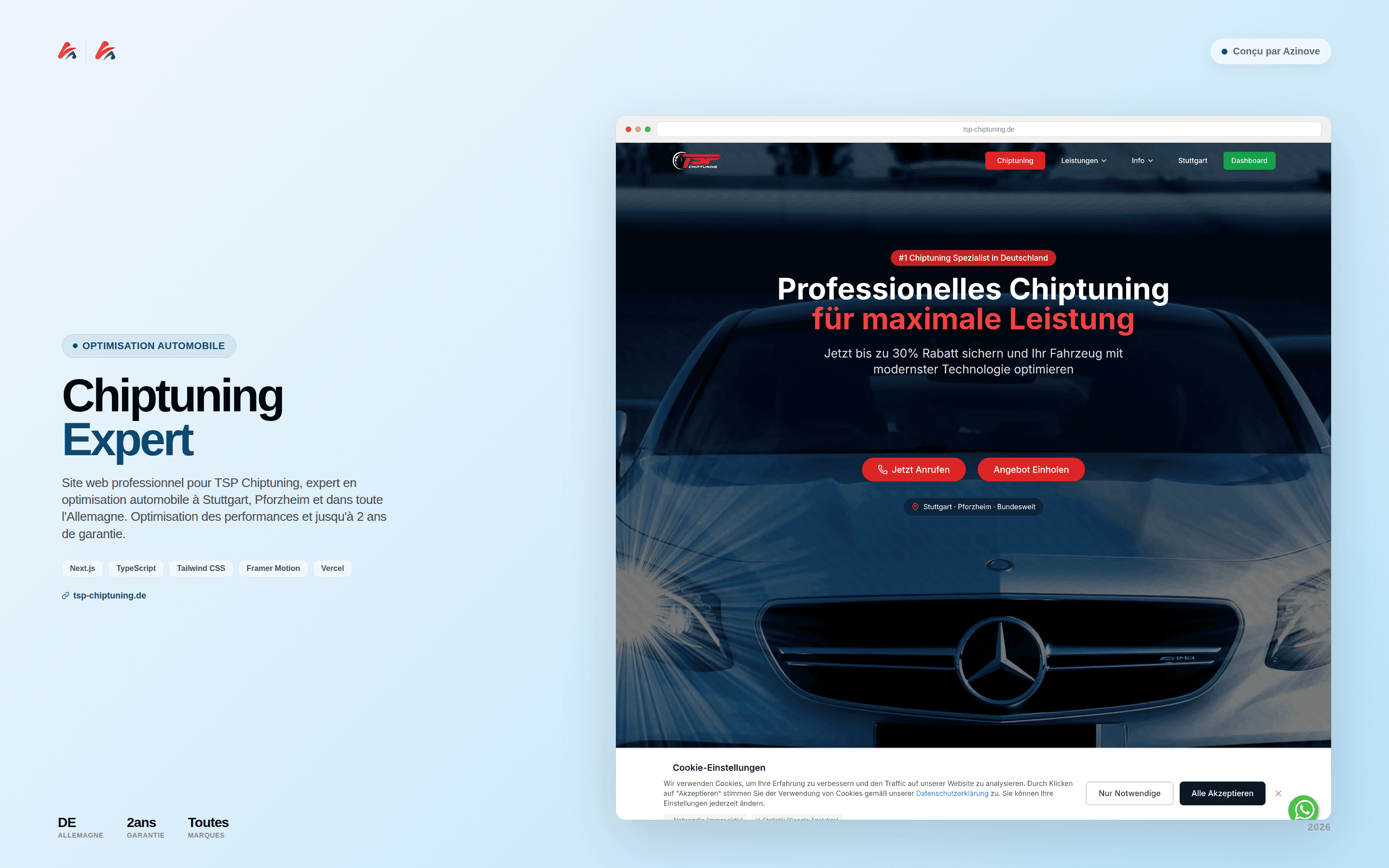 Spécialiste en optimisation automobile- TSP Chiptuning - Solution Web