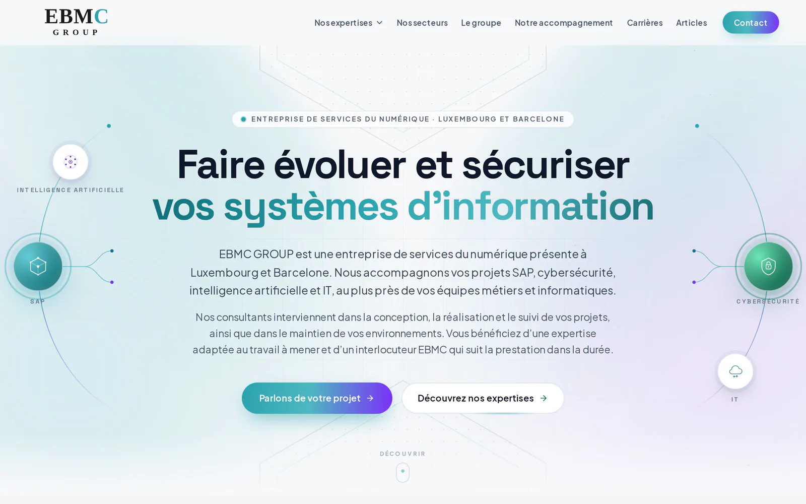 EBMC Group — Site corporate premium